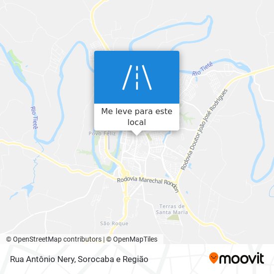 Rua Antônio Nery mapa