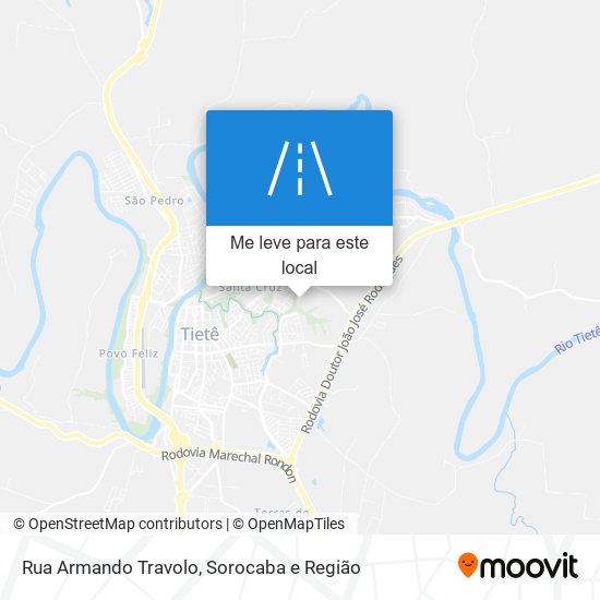 Rua Armando Travolo mapa