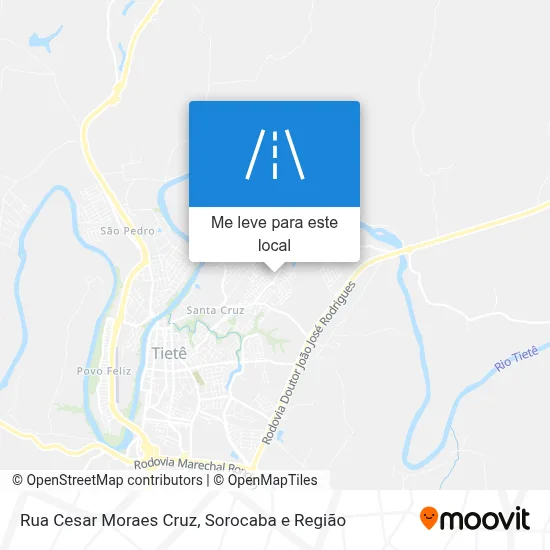 Rua Cesar Moraes Cruz mapa