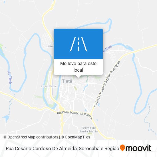 Rua Cesário Cardoso De Almeida mapa