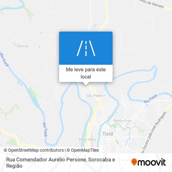 Rua Comendador Aurélio Persone mapa