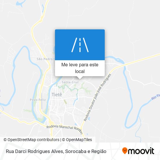 Rua Darci Rodrigues Alves mapa