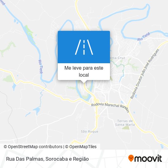 Rua Das Palmas mapa