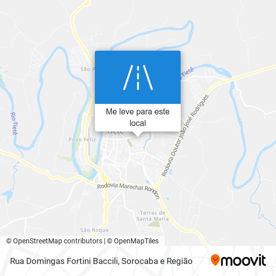 Rua Domingas Fortini Baccili mapa