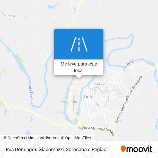 Rua Domingos Giacomazzi mapa