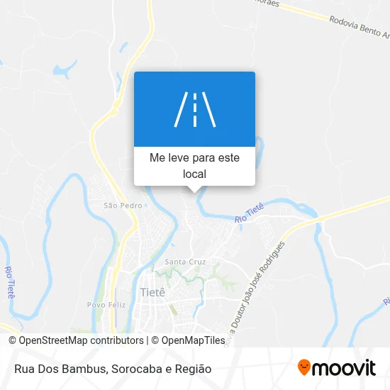 Rua Dos Bambus mapa