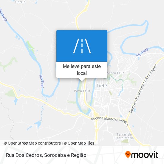 Rua Dos Cedros mapa