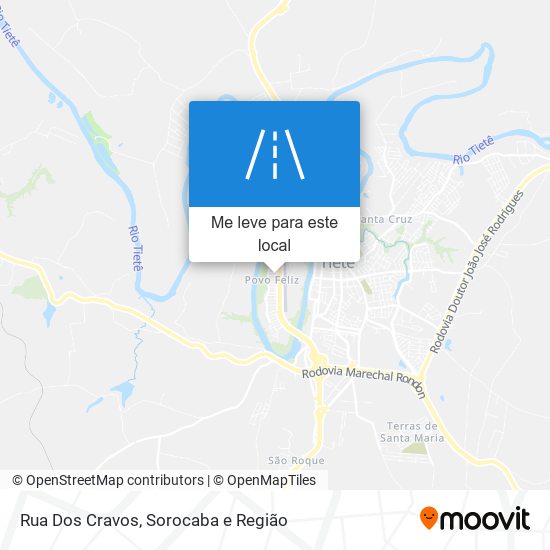 Rua Dos Cravos mapa