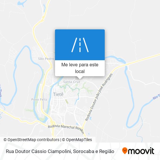 Rua Doutor Cássio Ciampolini mapa