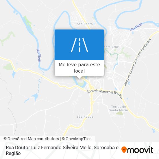 Rua Doutor Luiz Fernando Silveira Mello mapa