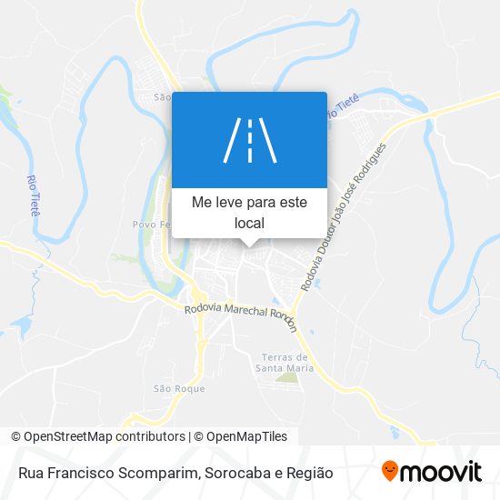 Rua Francisco Scomparim mapa