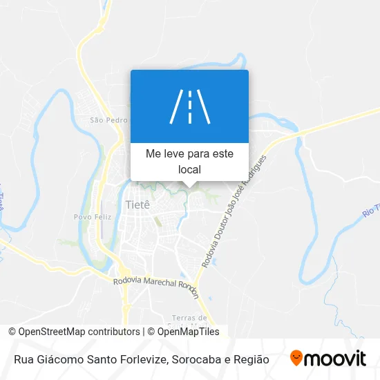 Rua Giácomo Santo Forlevize mapa