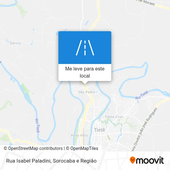 Rua Isabel Paladini mapa