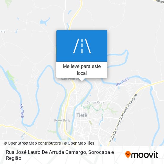 Rua José Lauro De Arruda Camargo mapa