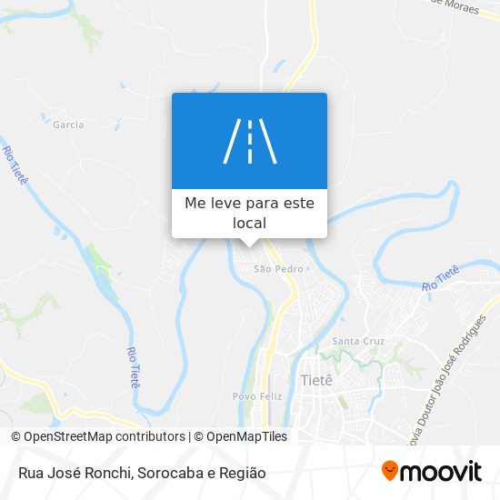 Rua José Ronchi mapa