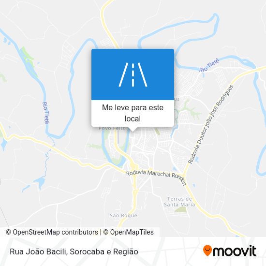 Rua João Bacili mapa