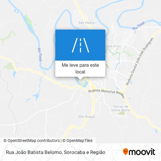 Rua João Batista Belomo mapa