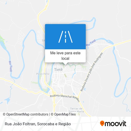 Rua João Foltran mapa