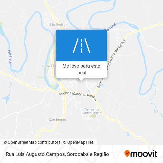 Rua Luis Augusto Campos mapa