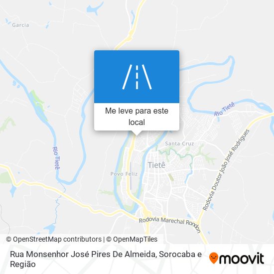 Rua Monsenhor José Pires De Almeida mapa