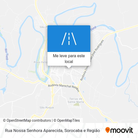 Rua Nossa Senhora Aparecida mapa