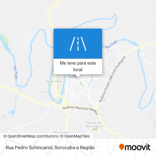 Rua Pedro Schincariol mapa