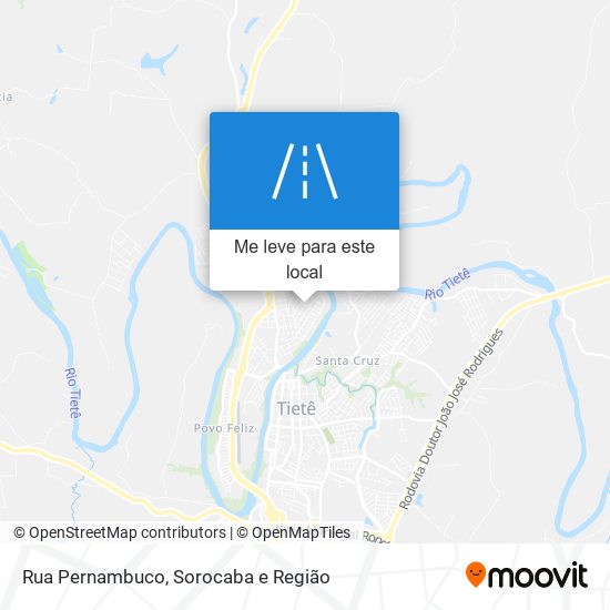 Rua Pernambuco mapa