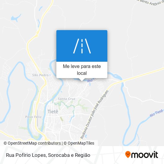 Rua Pofírio Lopes mapa