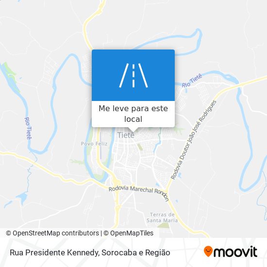 Rua Presidente Kennedy mapa