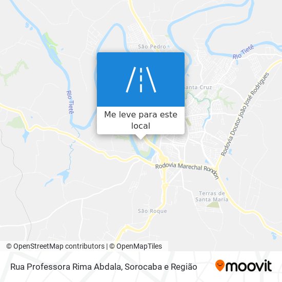 Rua Professora Rima Abdala mapa