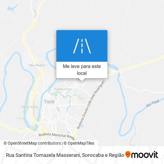 Rua Santina Tomazela Masserani mapa