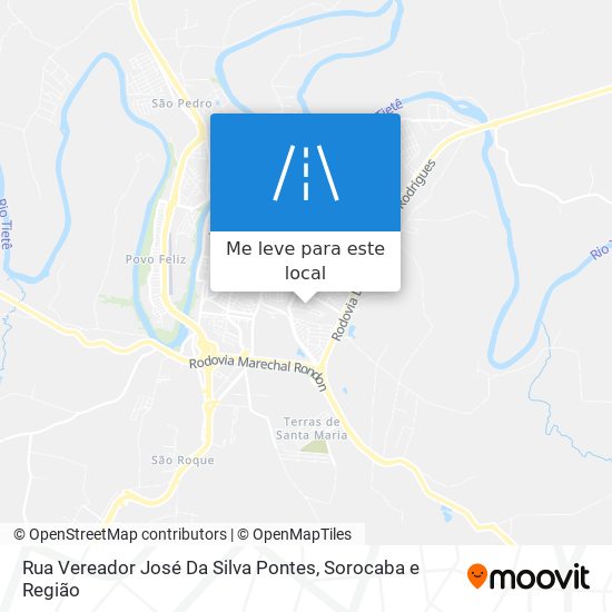 Rua Vereador José Da Silva Pontes mapa