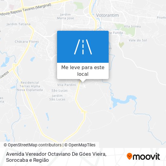 Avenida Vereador Octaviano De Góes Vieira mapa