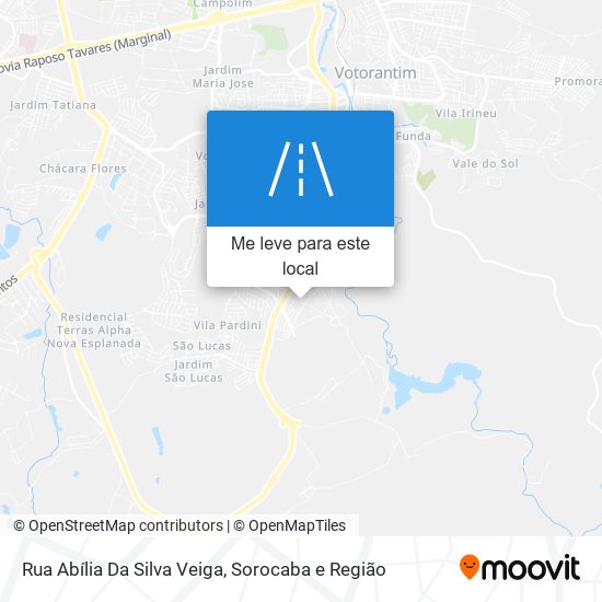 Rua Abília Da Silva Veiga mapa