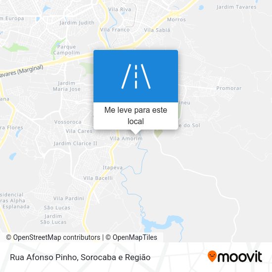Rua Afonso Pinho mapa