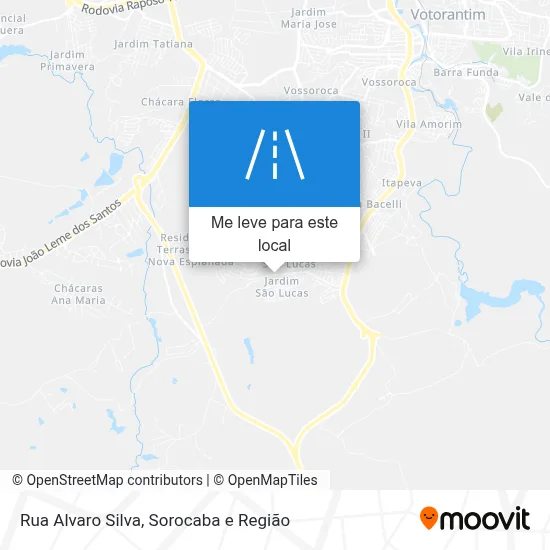 Rua Alvaro Silva mapa