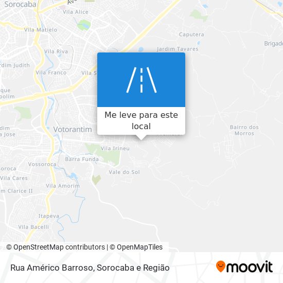 Rua Américo Barroso mapa