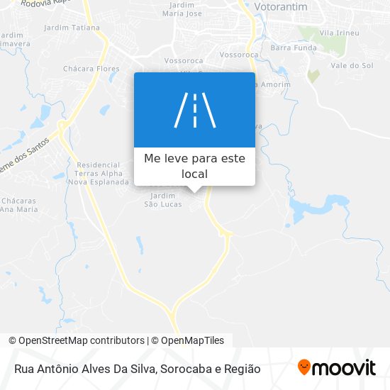 Rua Antônio Alves Da Silva mapa