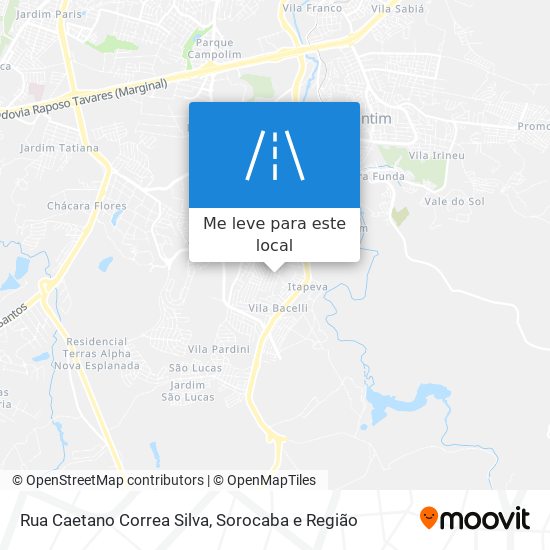 Rua Caetano Correa Silva mapa