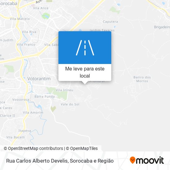 Rua Carlos Alberto Develis mapa