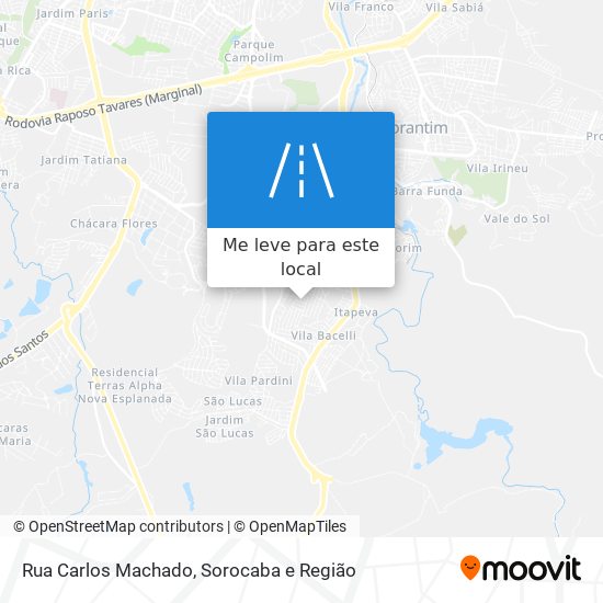 Rua Carlos Machado mapa