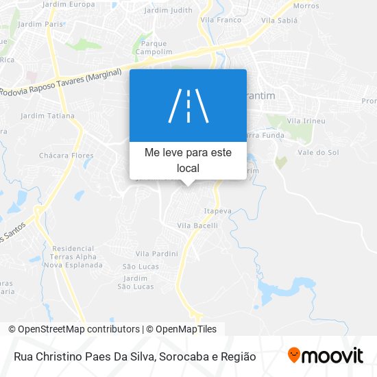 Rua Christino Paes Da Silva mapa