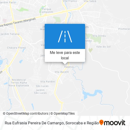 Rua Eufrasia Pereira De Camargo mapa