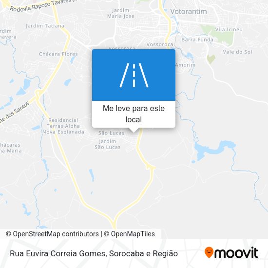 Rua Euvira Correia Gomes mapa