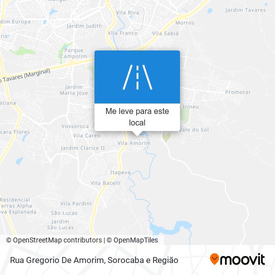 Rua Gregorio De Amorim mapa