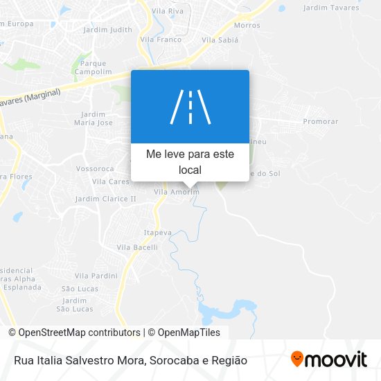 Rua Italia Salvestro Mora mapa