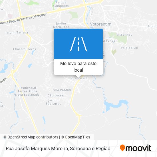 Rua Josefa Marques Moreira mapa