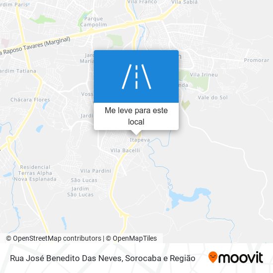 Rua José Benedito Das Neves mapa