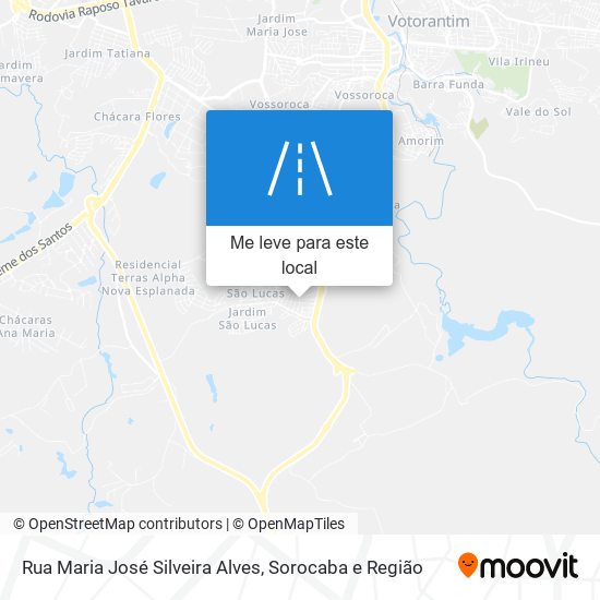 Rua Maria José Silveira Alves mapa