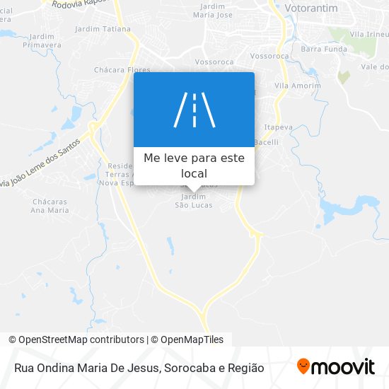 Rua Ondina Maria De Jesus mapa